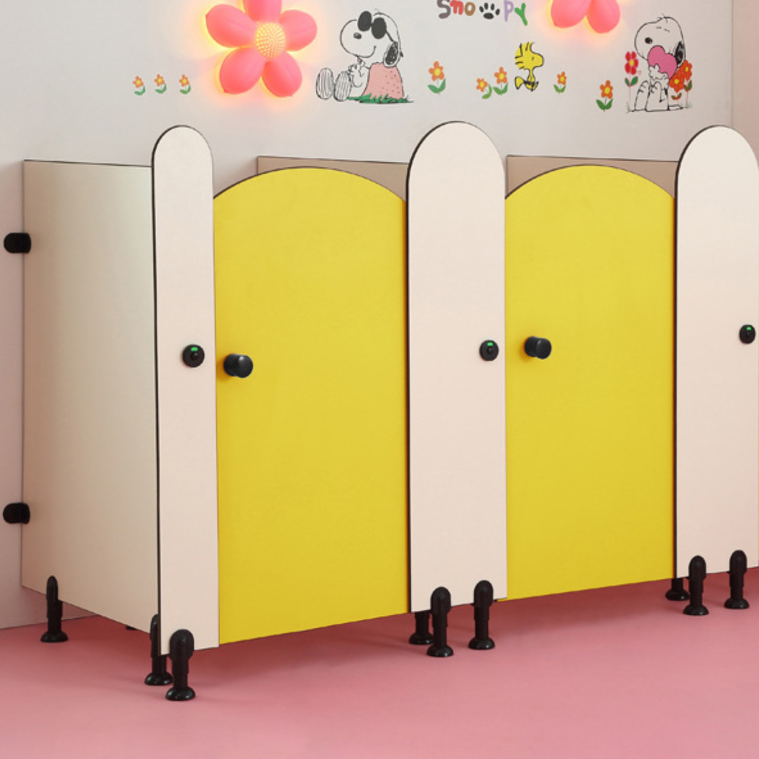 infants' school toilet cubicles
